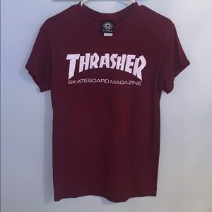 cute red thrasher shirt⚡️⚡️
